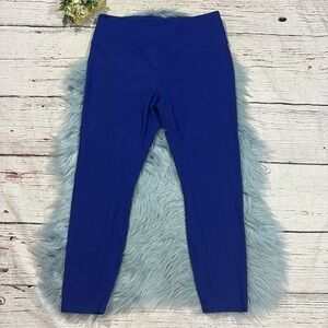 IVL Collective Royal Blue Ribbed High Rise Leggings